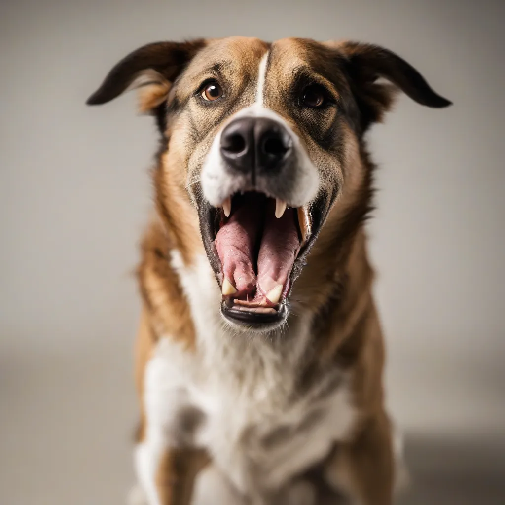 Cachorro marrom mordendo braço de pessoa em ambiente ao ar livre.